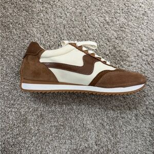 Dolce Vita Brown and Cream Sneakers